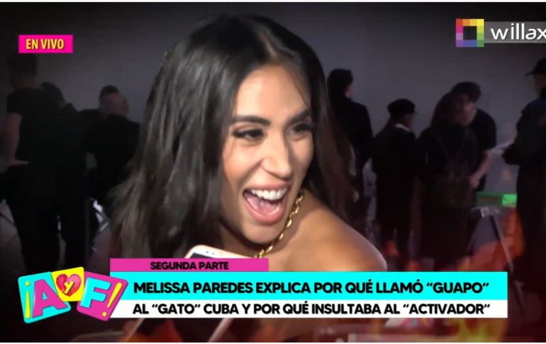 Melissa Paredes: "Si me vuelvo a casar será de blanco, bien conchuda"