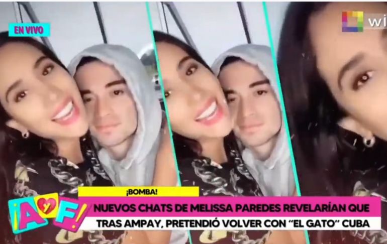 Nuevos chats revelarían que Melissa Paredes pretendió volver con Rodrigo Cuba tras ampay