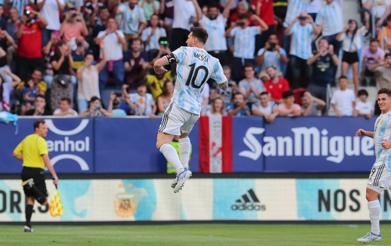 Amistoso internacional: Con cinco goles de Messi, Argentina venció a Estonia
