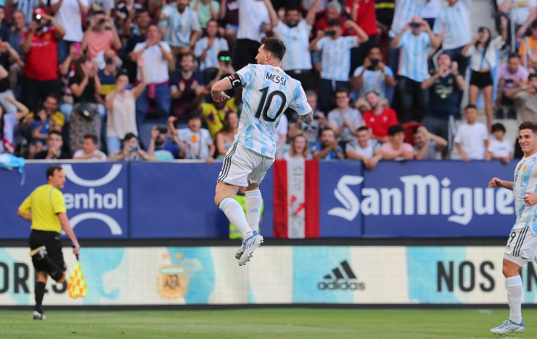 Portada: Amistoso internacional: Con cinco goles de Messi, Argentina venció a Estonia