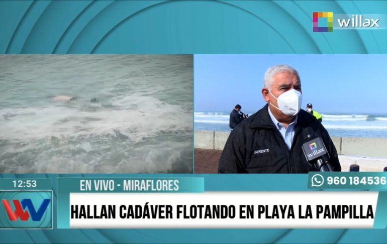 Portada: Miraflores: hallan cadáver flotando en la playa Tres Picos