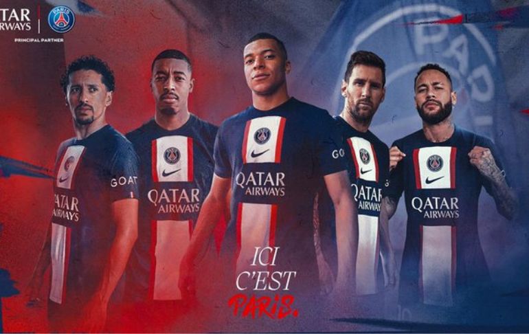 PSG presentó nuevo diseño de camiseta y auspiciador millonario