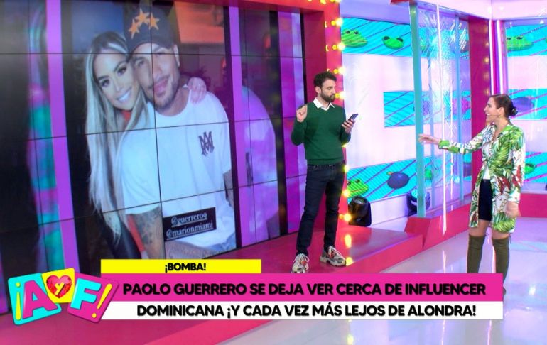 Paolo Guerrero se pronuncia sobre foto junto a influencer dominicana