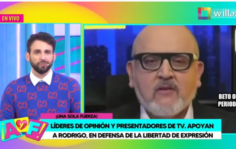 Rodrigo González a conductores de TV: "Gracias por dejar de lado algunos desacuerdos"