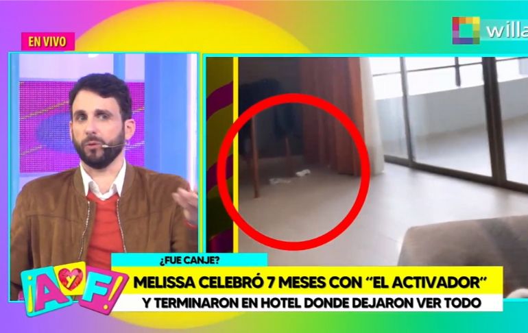 Rodrigo González a Melissa Paredes tras su visita a hotel: "Si vas a grabar, recoge tus calzones"