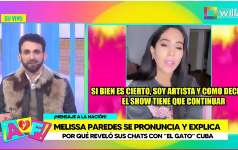 Rodrigo González sobre Melissa Paredes: "Quería uno que la mantenga y otro que la entretenga"