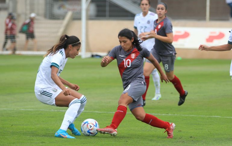 Selección peruana femenina cayó 3-0 ante México en partido amistoso