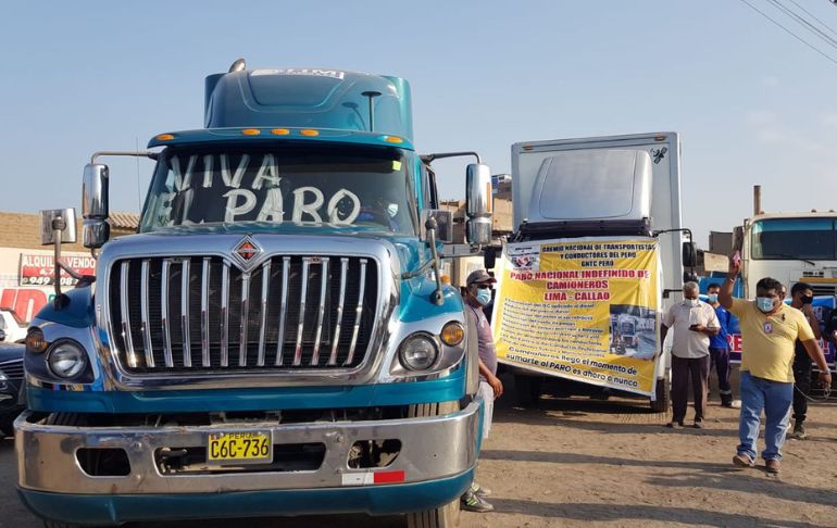 Portada: Transportistas de carga pesada anuncian paro, a nivel nacional, para el 27 de junio