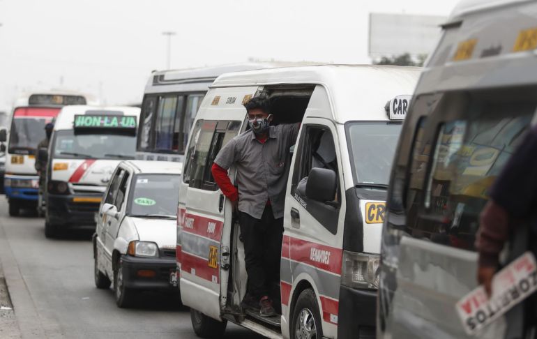 Transportistas de servicio público en Lima y Callao anuncian paro este 4 de julio