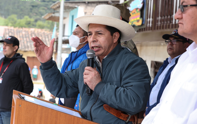 Portada: Pedro Castillo: "Debo ratificar que hemos llegado a dirigir los destinos del país sin robar un centavo al Perú”
