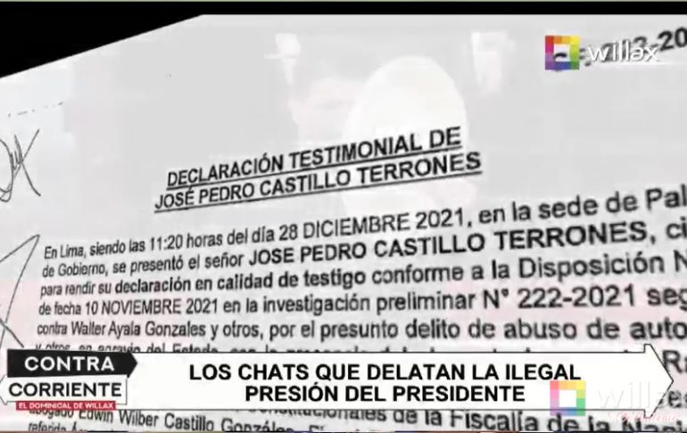 Pedro Castillo negó haberse reunido con excomandante general José Vizcarra, pese a registro de Palacio [VIDEO]