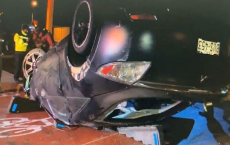 Chorrillos: conductor de moto murió al ser impactado por un auto que iba a alta velocidad