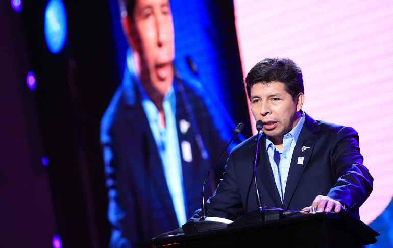 Pedro Castillo en VI Foro de los Jóvenes de las Américas: “Nos que haya funcionarios enlodados en la corrupción”