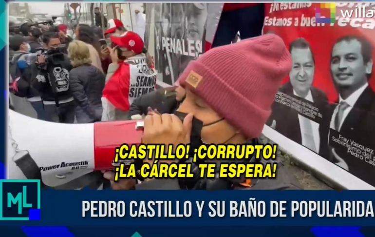Pedro Castillo y su baño de popularidad [VIDEO]