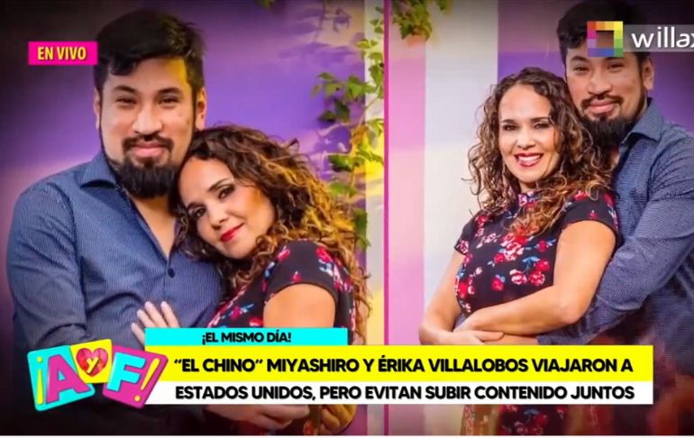 Amor y Fuego: Aldo Miyashiro y Érika Villalobos viajaron a Estados Unidos