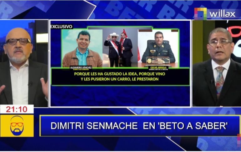 Portada: Dimitri Senmache: "Hay una conspiración para tumbarse a Pedro Castillo" [VIDEO]