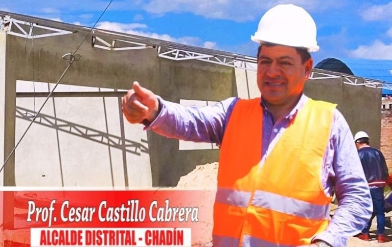 Alcalde de Chadín asegura que cuñada de Pedro Castillo recomendó a empresa de Hugo Espino para obra de saneamiento