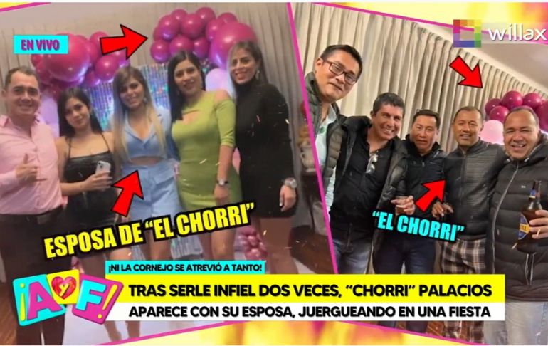 Portada: Chorri Palacios y su esposa aparecen juntos tras ampay del futbolista con otra mujer