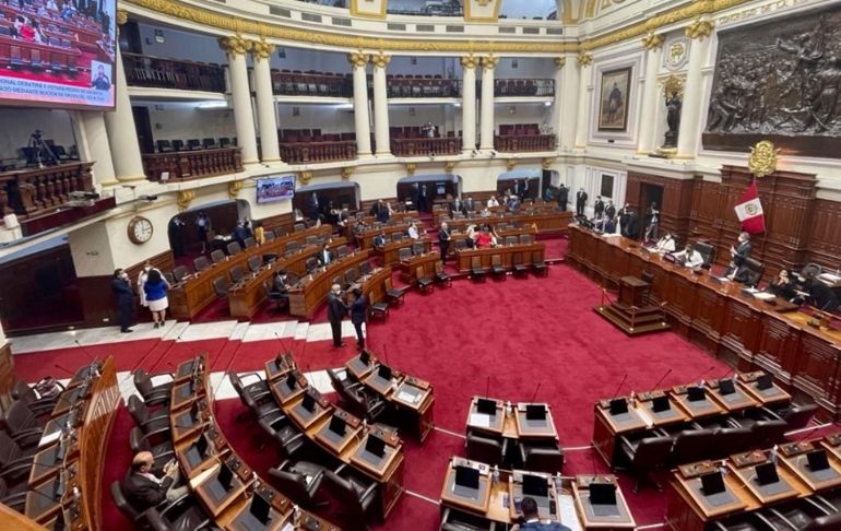 Portada: Pleno del Congreso aprueba retorno a la bicameralidad, pero deberá ser ratificado en referéndum