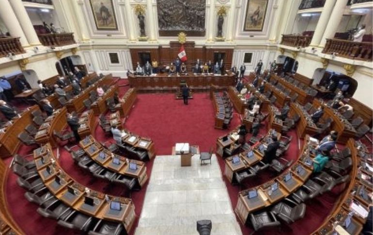 Pleno del Congreso sesionará este miércoles 6 y jueves 7 de julio