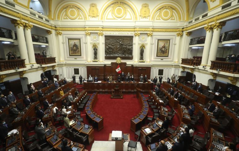 Portada: Pleno del Congreso: continúa debate sobre retorno a la bicameralidad