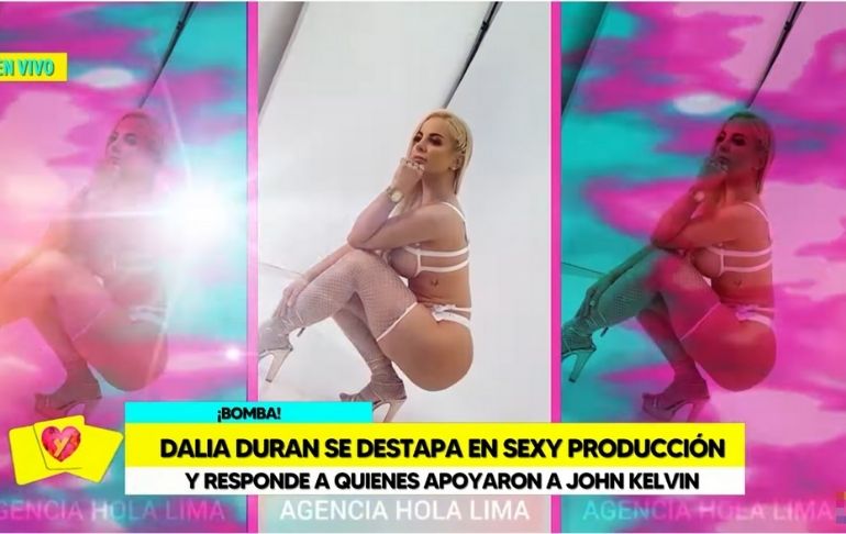 Dalia Durán se destapa en sesión de fotos: "Que sea mamá no quiere decir que no pueda ser sexy”