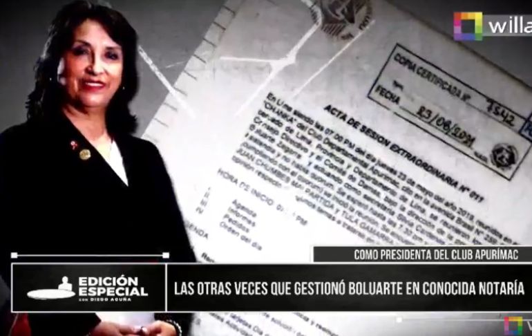 REPORTAJE | Las otras veces que gestionó Boluarte en conocida notaría [VIDEO]