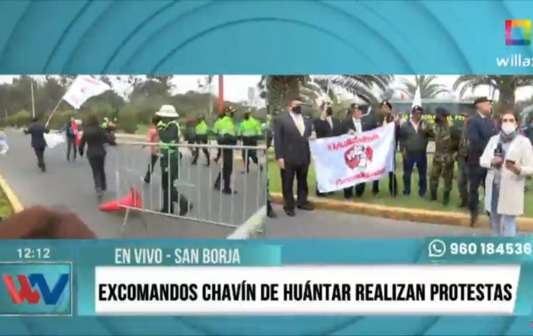 Ciudadanos se suman a protestas de los ex comandos Chavín de Huántar [VIDEO]