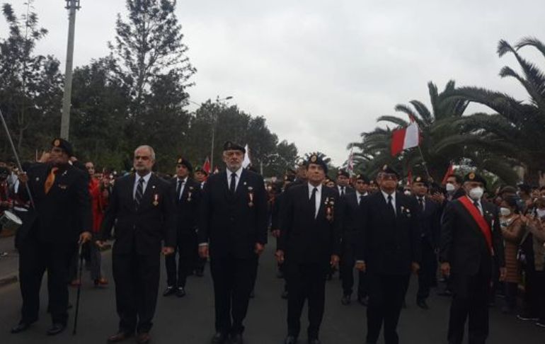 Parada Militar: excomandos Chavín de Huántar marcharon afuera del Pentagonito tras ser excluidos