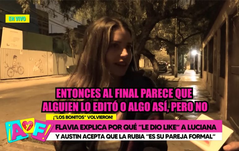 Flavia Laos niega haberle dado like a foto de Luciana Fuster: "Alguien lo editó" [VIDEO]