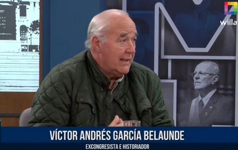 Portada: García Belaúnde afirma que el Congreso está actuando "como una dama consorte de Castillo" [VIDEO]