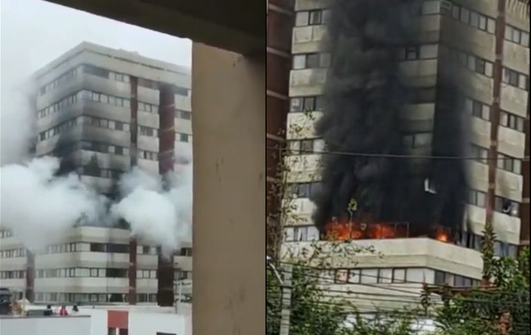 Portada: Jesús María: se reporta incendio en edificio de la Residencial San Felipe [VIDEO]
