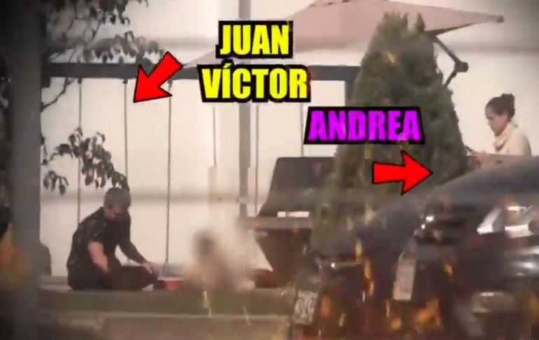 Juan Víctor Sánchez se reencontró con su hija, pero Andrea San Martín estuvo vigilándolo