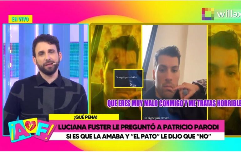 Luciana Fuster le pregunta a Patricio Parodi si la ama y él le dice que no