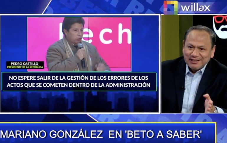 Mariano González niega haber entregado audio de Pedro Castillo a Fiscalía: "No he grabado a nadie" [VIDEO]