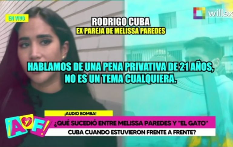 Amor y Fuego revela conversación entre Melissa Paredes y Rodrigo Cuba sobre el video de su hija [VIDEO]