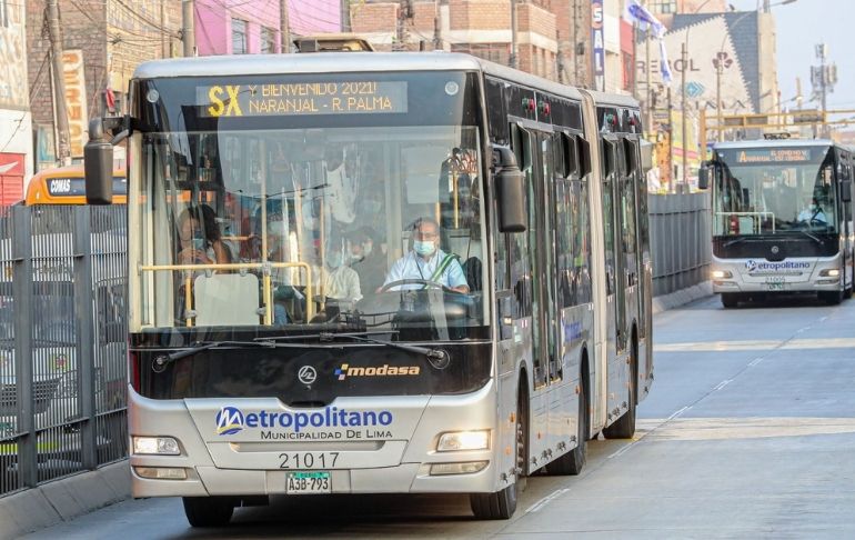 Portada: ¡Atención! Desde hoy sube el pasaje del Metropolitano