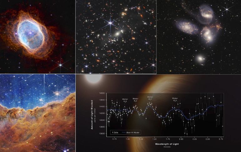 NASA: estas son las nuevas imágenes del telescopio espacial James Webb