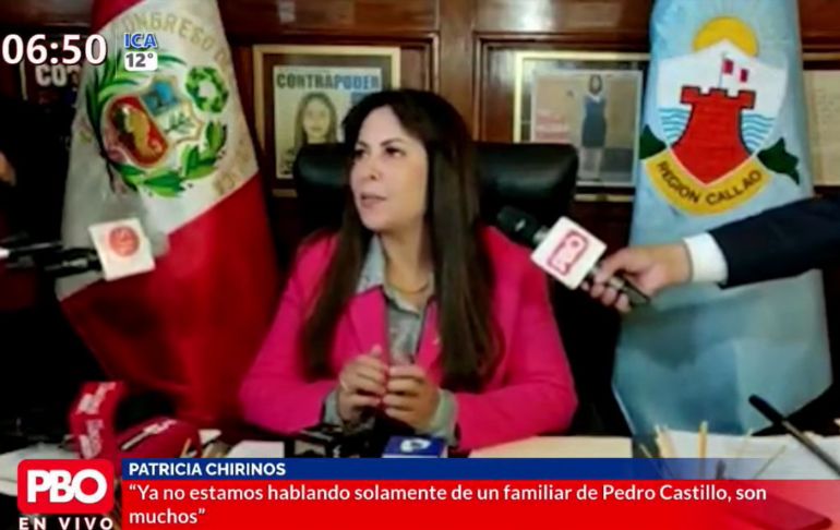 Portada: Patricia Chirinos sobre Pedro Castillo: "Hay muchos indicios y muestras de corrupción en este gobierno"