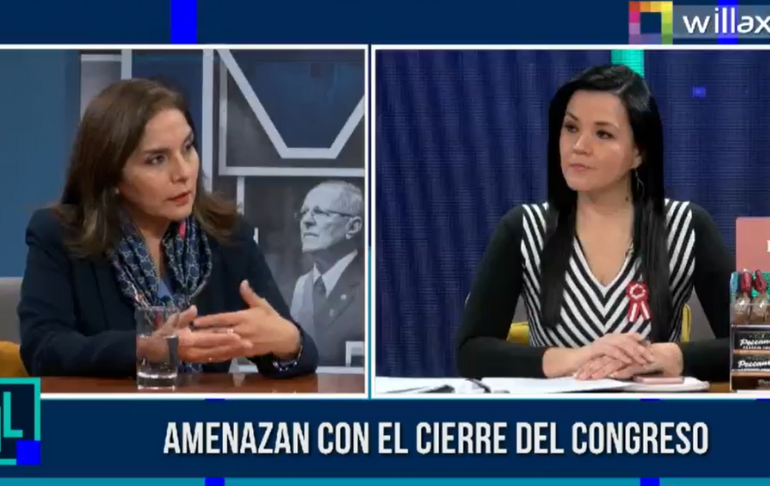 Patricia Juárez: Yo siento que el ministro no se ha querido referir al cierre del Congreso [VIDEO]