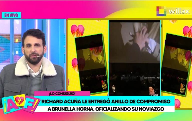 Richard Acuña: revelan cuánto costó la pedida de mano de Brunella Horna [VIDEO]