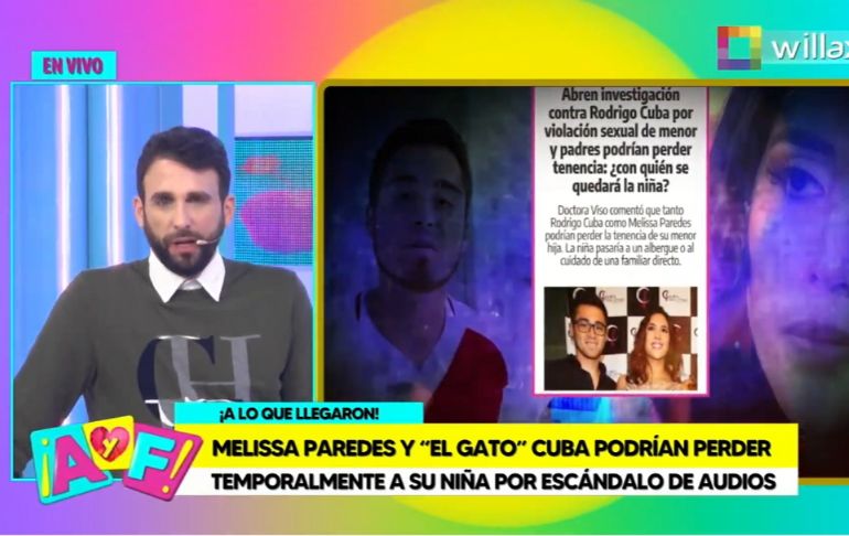 Portada: Rodrigo González a Lady Guillén por exponer audios de la hija de Melissa Paredes: "Programa pedorro"