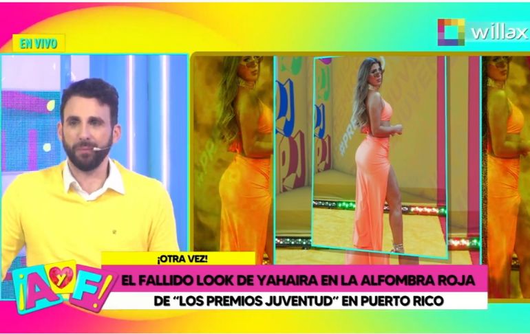 Rodrigo González sobre vestido de Yahaira Plasencia: "Una tela recontra corriente"