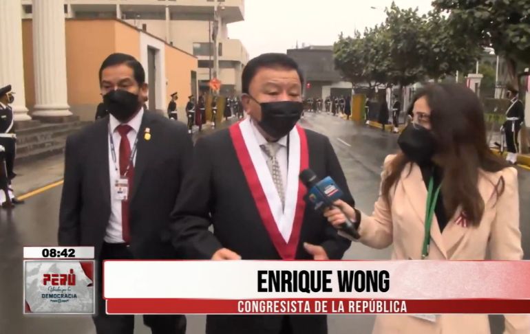 Enrique Wong: Es el momento de vacar a Pedro Castillo