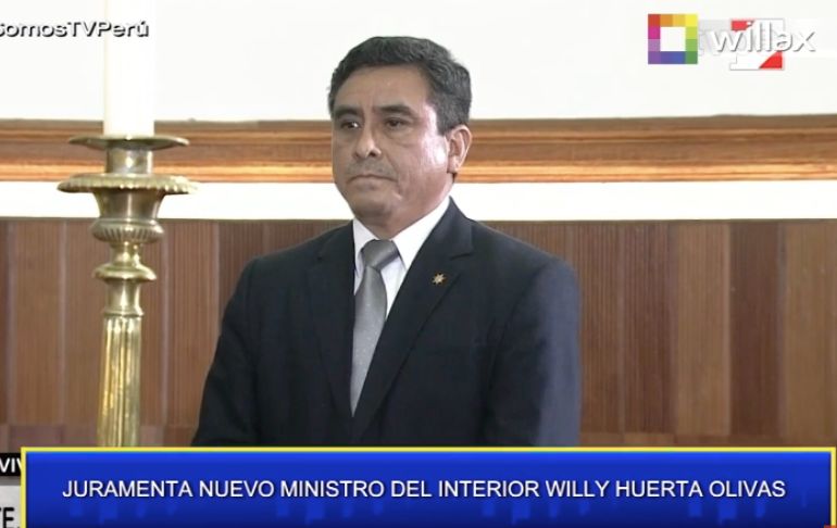 Willy Huerta Olivas jura como nuevo ministro del Interior