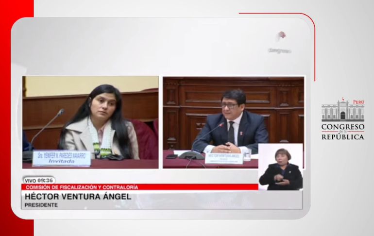 Portada: Yenifer Paredes: mira la declaración de la cuñada de Pedro Castillo ante la Comisión de Fiscalización
