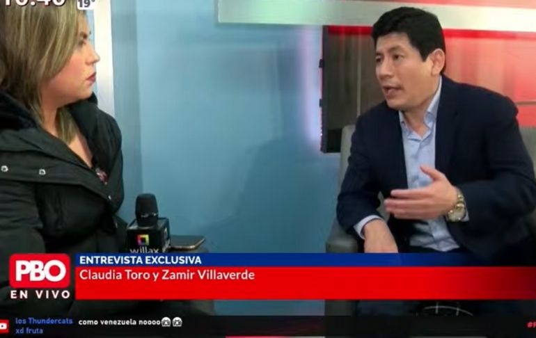 Zamir Villaverde: "Aquí debería haber sido presidente López Aliaga o Keiko Fujimori"