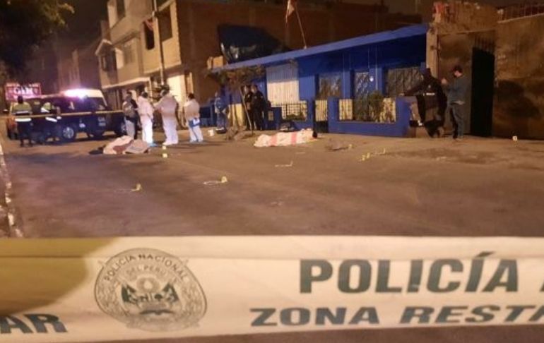 Dos hombres fueron asesinados en Ate por presuntos sicarios