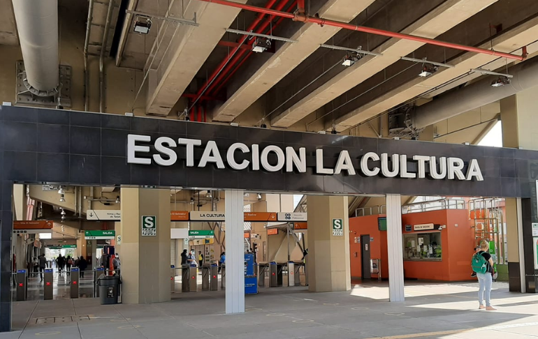 Metro de Lima: disparan a mujer dentro de la estación La Cultura