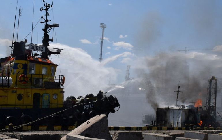 Rusia se pronuncia tras ataque al puerto Odessa: El objetivo fueron “infraestructuras militares”